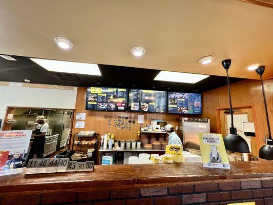 Inside of Dickey's Barbecue Pit in St. George, Utah in the Walmart Supercenter right off the 15.