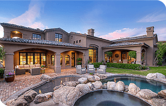 Luxury real estate on golf courses