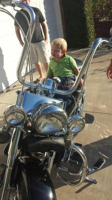 Even the young Harley riders shop Hillco Fastener Warehouse for they're chrome