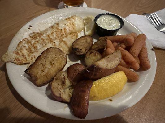 Lemon Butter Haddock Red Potatoes & Glazed Carrots