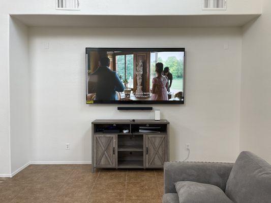 TV AND SOUND BAR MOUNTING