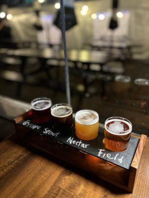 Beer flight $12