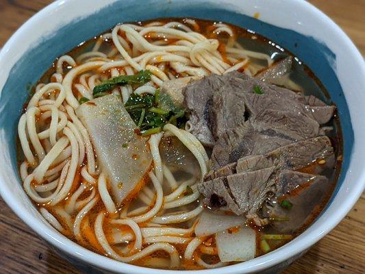 February 13 2021; Signature lanzhou noodles ($8.90).