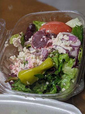 Very large 'small' Greek salad