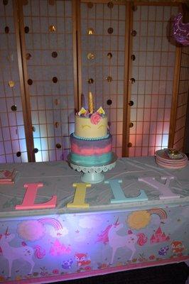 Unicorn birthday cake