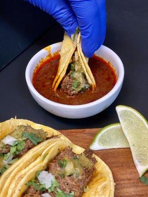 Birria taco