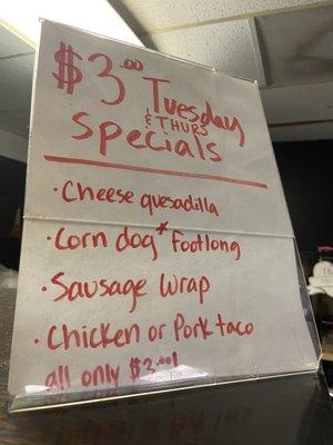 Specials