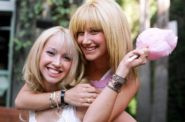 Gorgeous and lovely sisters Ashley and Jennifer Tisdale candy-land inspired makeup/hair by Jaime Yang.