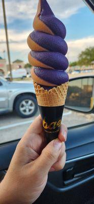 The vibe was nice, the ice cream delicious.  Pictures was the ube and Thai tea swirl, I already crave another.