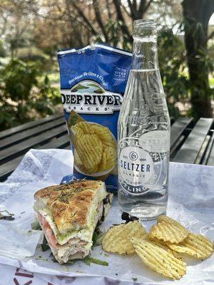 Our picnic in the park from the Millburn Deli!