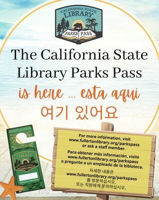 Library card holders can check out passes then return them for others to use