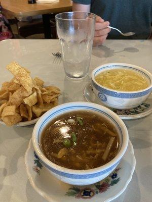 Hot and Hot & Sour Soup and Egg Drop Soup