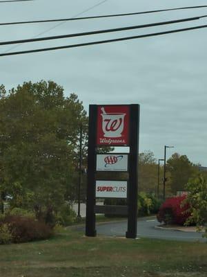 Framingham Walgreens -- 653 Worcester Road / Route 9, Framingham       Sign