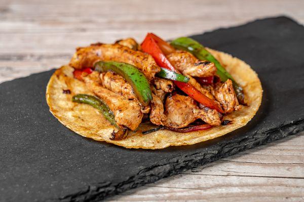 Fajita Chicken - Juicy chicken breast with poblano and bell peppers