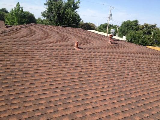 Shingle roof installed in Carnegie OK