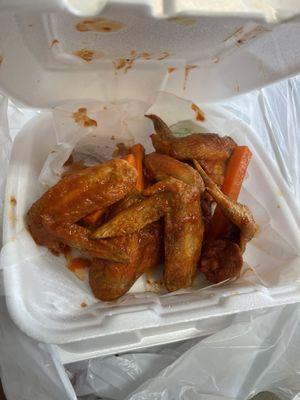 Regular hot wings