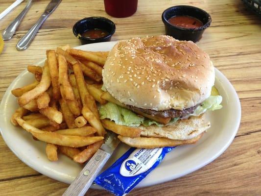 Steak burger.