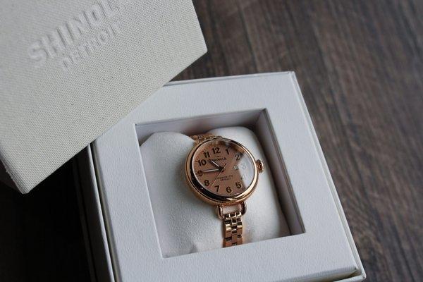 Shinola Rose Gold Birdy Watch