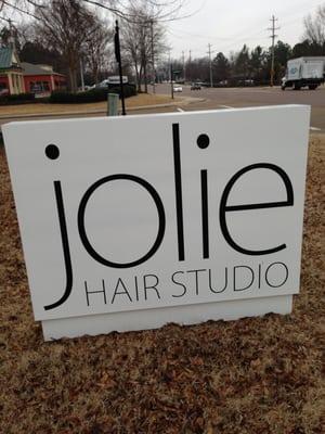 Jolie Hair Studios is located at the corner of Forest Hill Irene and Village Shops Drive