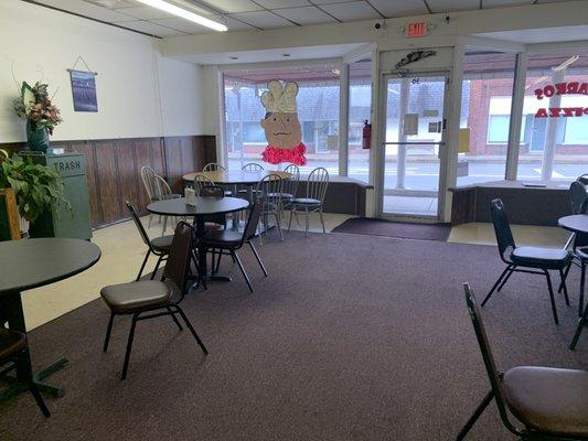 Interior of restaurant