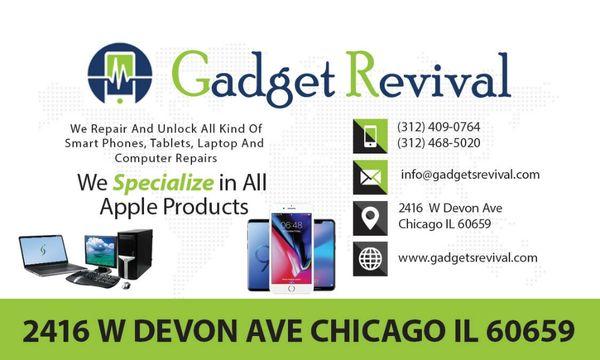 We are Chicago's Most trust and affordable Cell Phone Repair and Computer Repair Store. We Specialize in All kind of Repairs.