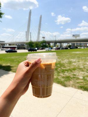 Iced Lavender Latte with Oat Milk