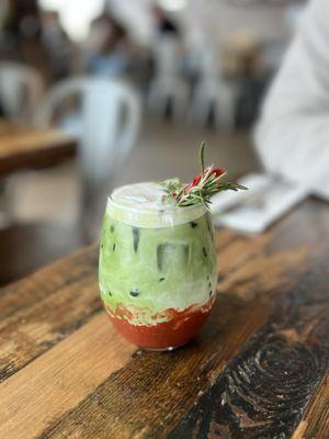 Strawberry Matcha Latte