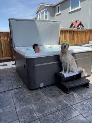 Our new hot tub!  Thank you!!!!