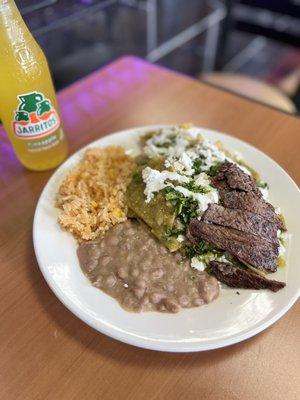 Chilaquiles Plate with Asada