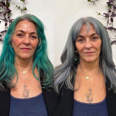 An amazing color correction to natural silver by Grace!