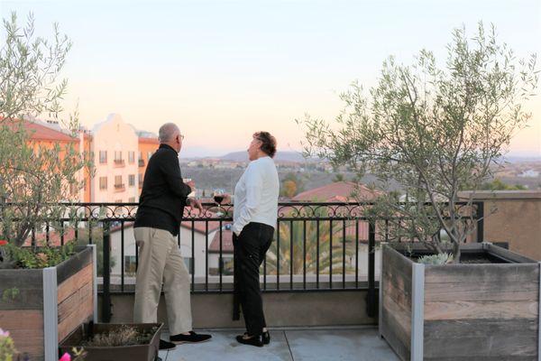 Beautiful outdoor spaces to enjoy San Diego evenings.