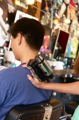 Enjoy a relaxing shoulder massage with every haircut