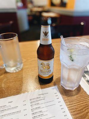 Singha original Thai beer