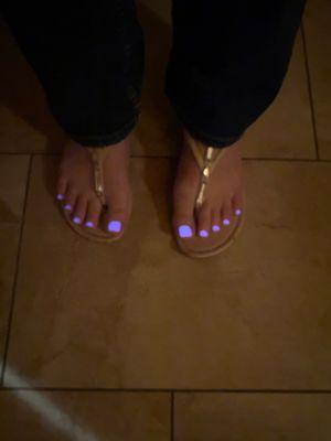 My new pedicure