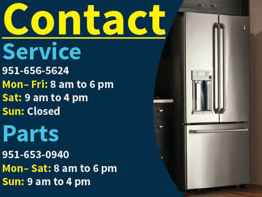 When you need appliance, heating and air-conditioning repair services from a team of skilled professionals, call us.