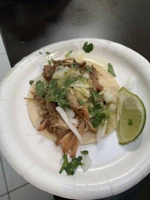 Carnitas taco