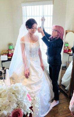 Wedding hair and makeup photos