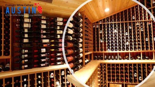 We create traditional residential wine rooms.