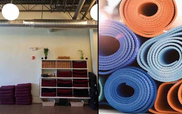 Eco-friendly yoga mats from a South Shore supplier.