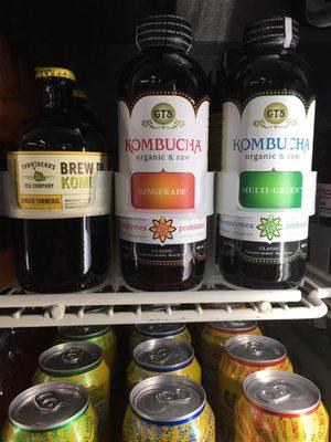 3 flavors of kombucha