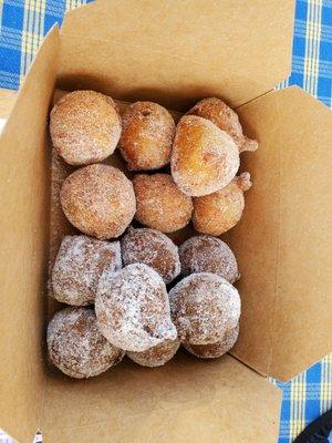 A box of 15 Taro and fruity pebbles mochisadas for $20