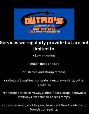 Services we provide