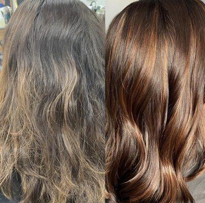 Balayage and Express Keratin Treatment by Brittany