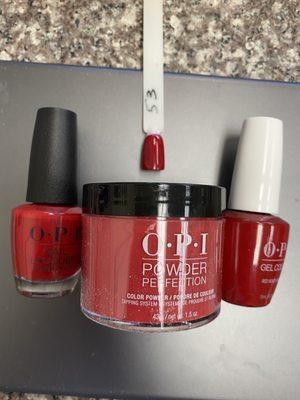 New set of red color! Gel dip and regular!