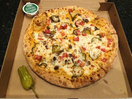 Double Cheeseburger Pizza Yes Please! Pickles are amazing on this pizza!