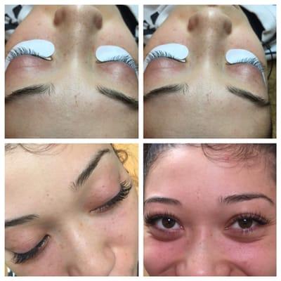 Semi permanent eyelash extensions!