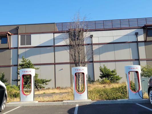 Tesla charging stations (16) on Anchor Way on waterfront