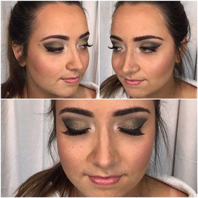 A fun smokey eye for prom