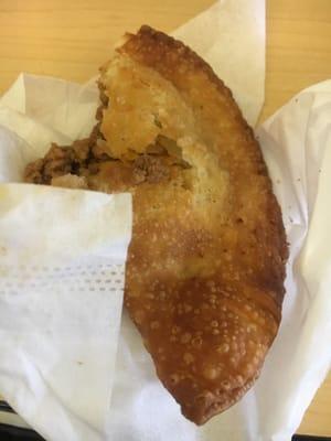 Wow, this meat empanada is to die for!