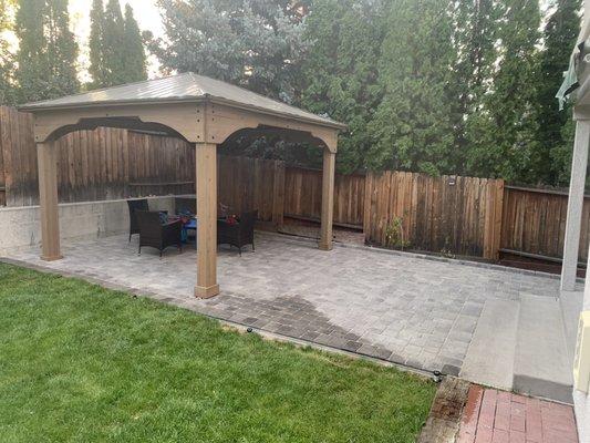 Pavers and gazebo installation!